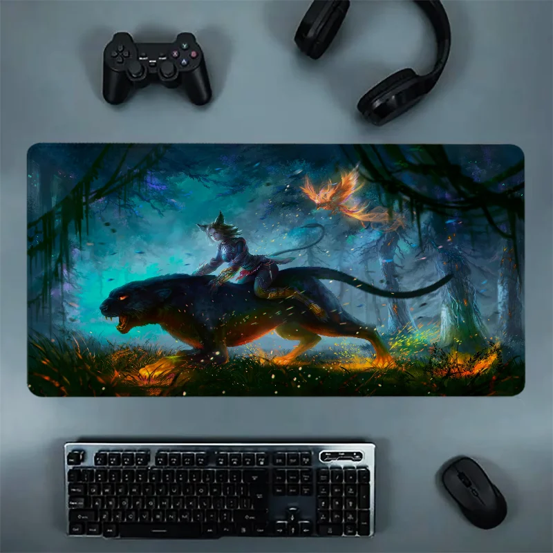 Fantasy Animals Xxl Mouse Pad Gaming Accessories Mousepad Gamer Game Mats Desk Mat Mause Anime Office Pads Pc Desktop Large Mice