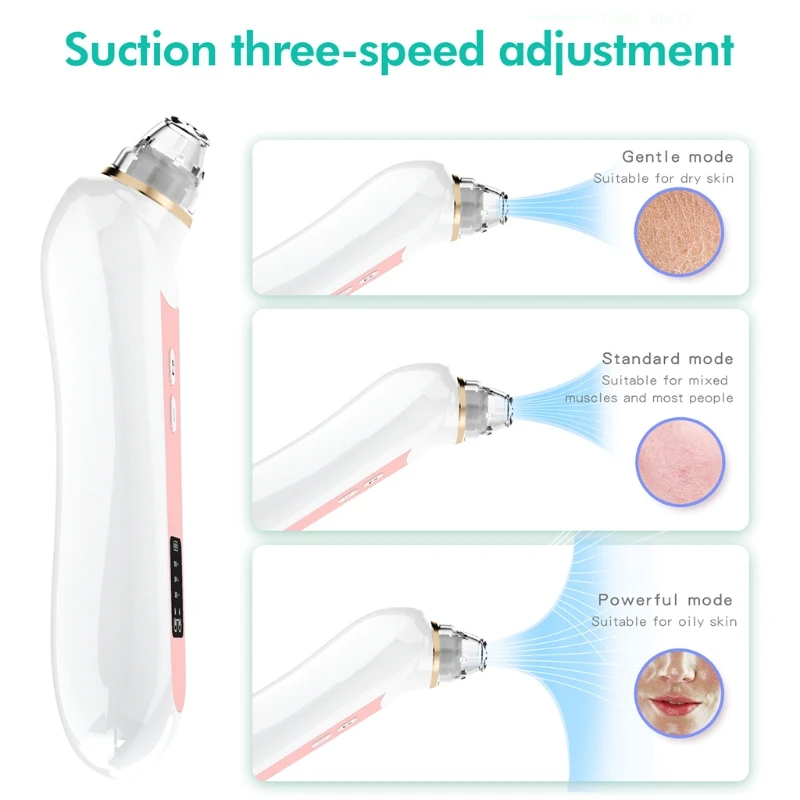 Pore Acne Vacuum Removal Extractors Tool Blackhead Remover Pore Vacuum Cleaner