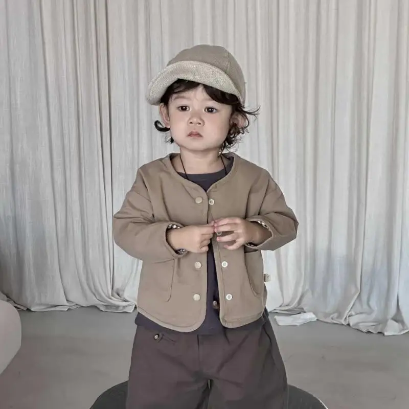 

Infant Boys Fashion Plaid Coat Girls Casual Reversible Jacket Toddler Clothes 2025 Autumn New Baby Long Sleeve Coat Cotton