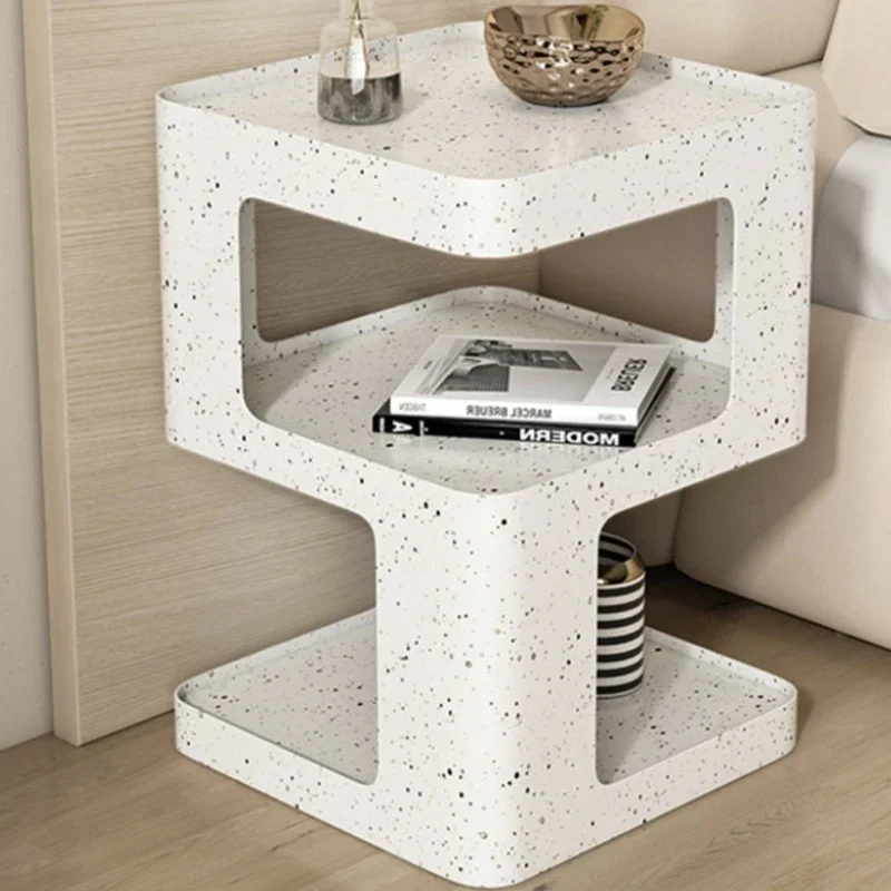 

Minimalist Trendy Nightstand Table White Orhanizer Aesthetic Nordic Bedside Table Small Modern Comodini Space Saving Furniture