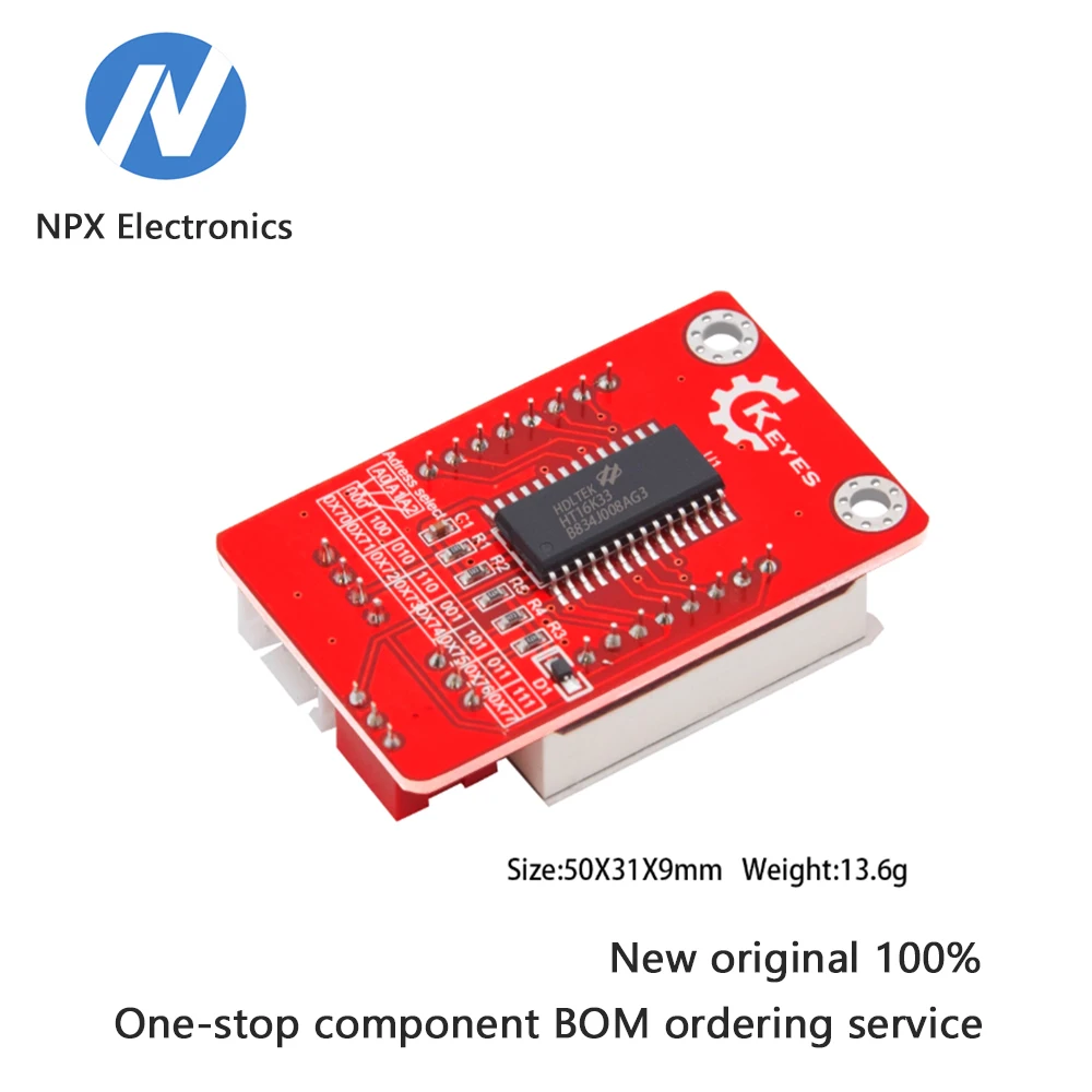 

8x8 dot matrix module I2C communication (optional address) HT16K33 anti-reverse insertion terminals