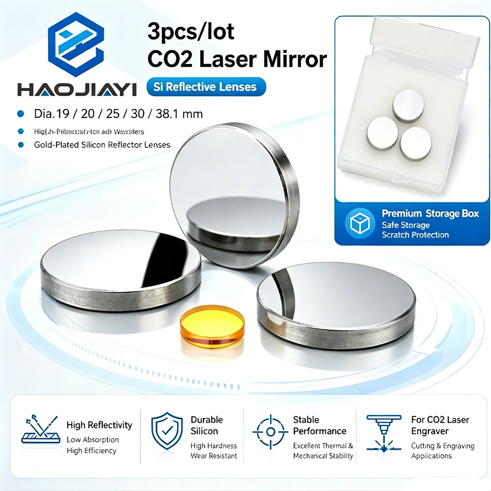 Co2 Laser Mirror - Gold Plated Si Reflective Mirror 3pcs/lot