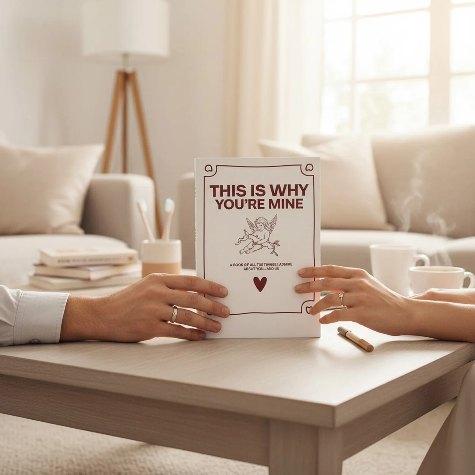 

THIS IS WHY YOU'RE MINE Couples Love Story Journal Blank Love Book Gift for Boyfriend Girlfriend