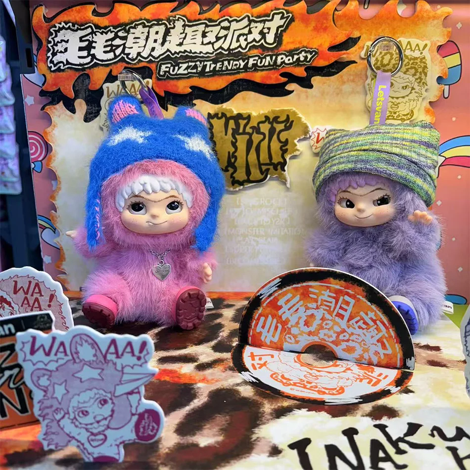 ตุ๊กตา Wakuku Bunny & Fox Plush Blind Box V1 V2 Series ตุ๊กตาวินิลน่ารัก ของตกแต่งกระเป๋า ของสะสม ของเล่นตลก ของขวัญไดอารี่