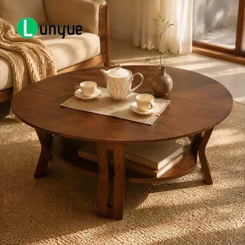 Oval Custom Coffee Table 1300x700mm African Dark Wood Base Metal Fittings Rounded Corners Child Safe Sturdy Long Design For