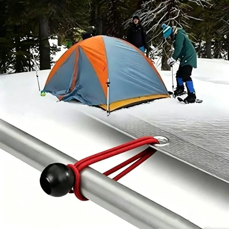 39 pcs 30cm Camping Elastic Tie Downs, Strong Stretch Tension and Red Nylon Cord Material, ideal for Camping Tent Tie Down