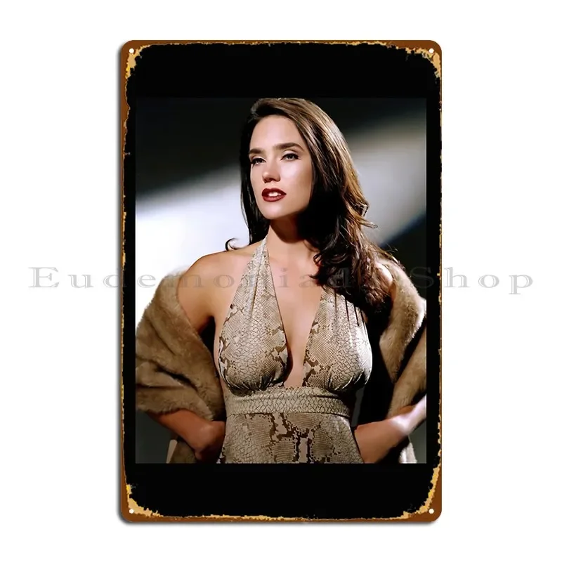 Jennifer Connelly Metal Plaque Poster Rusty Print Living Room Create Party Tin Sign Poster
