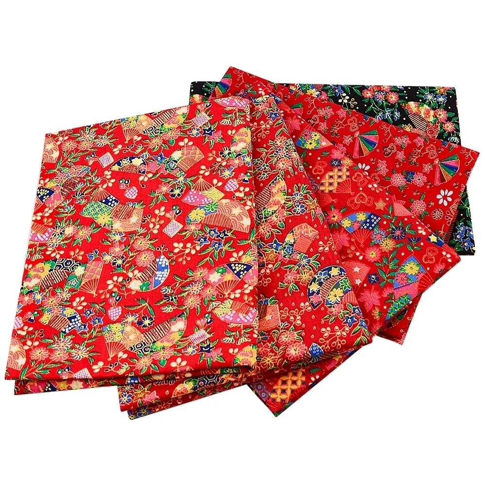 Popeline-Baumwollstoff für Handarbeiten, Patchwork, Paisley-Scroll, Fat Quarter, bedruckt, DIY, Nähen, Handwerk, Quilten, 5–7 Stück – Detail 15