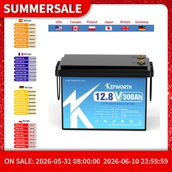 KEPWORTH 12V 180Ah 300Ah Lithium Iron Phosphate Battery With Upgraded BMS 6000 Cycles For RV Campers Golf Cart Off-Road Off-Grid