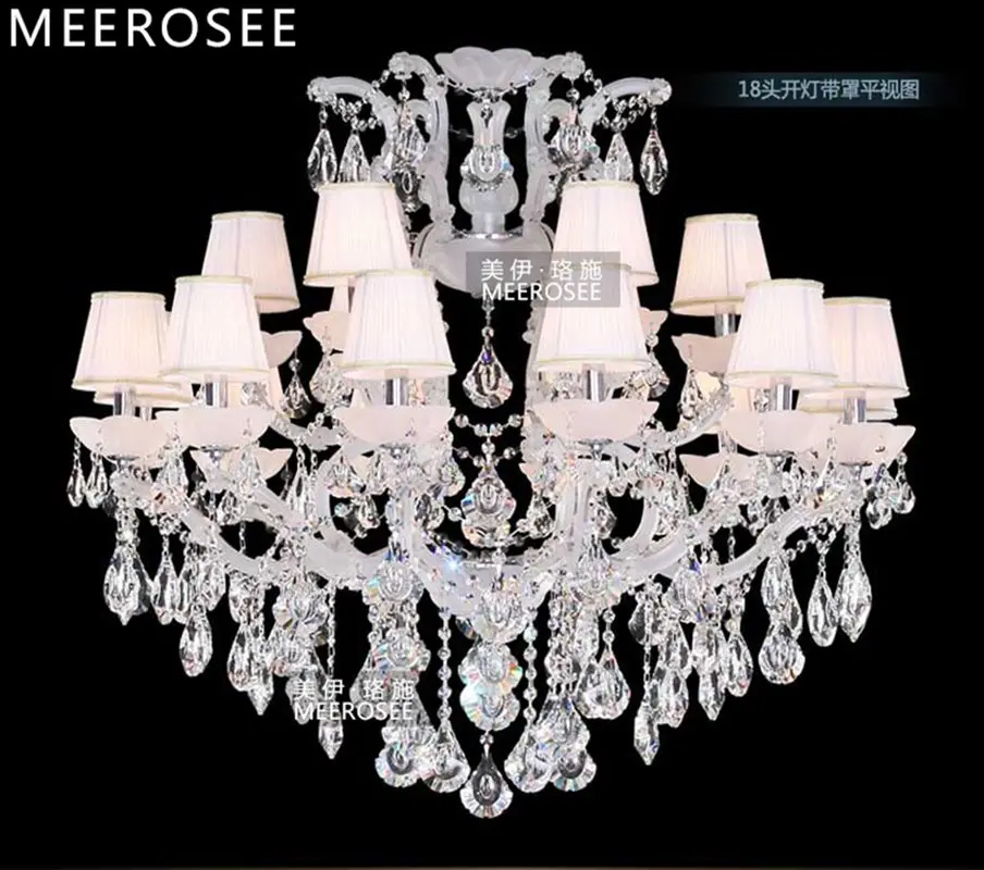 

Meerosee Maria Theresa Classical Chandelier Light Fixture Big Luxurious Crystal Pendant Lamp for Living Room Foyer Restaurant