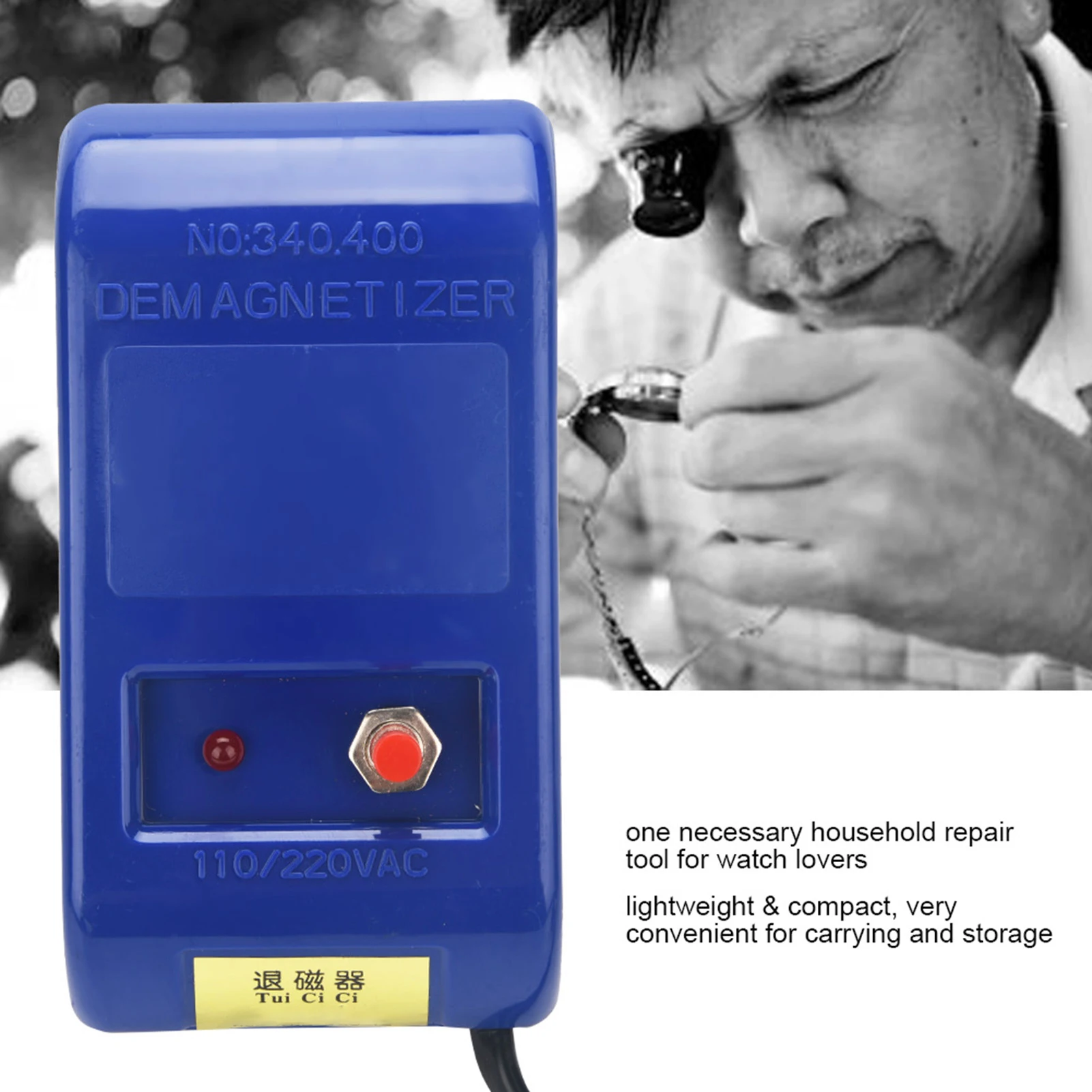 Professional Repair Demagnetizing Tool Mechanical Watch Demagnetizer 110/ Watch Demagnetize Demagnetize Tool Watch Demagnetizer