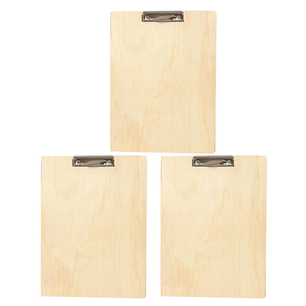 

3 Pcs Drawing Board Clipboard Wood Sketch Sketching Painting Sketchpad Large Artist