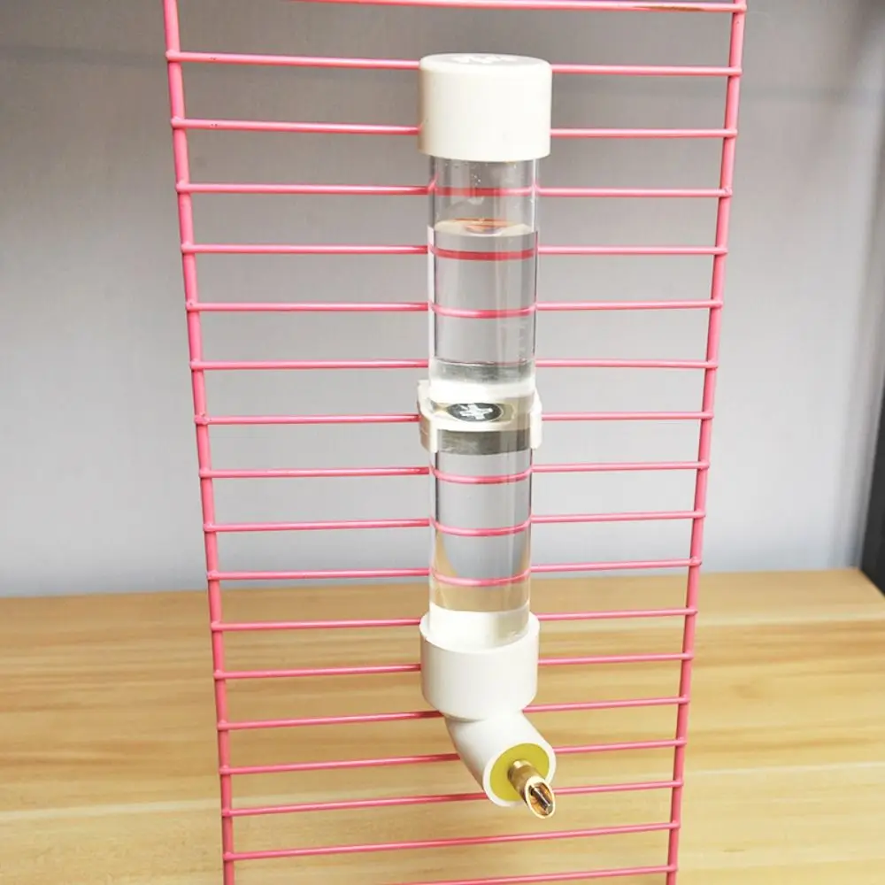 Metal/Acrylic/Plastic Automatic Bird Water Feeder Wall Mount 130ML Parrot Water Dispenser Biting Needle Leak proof