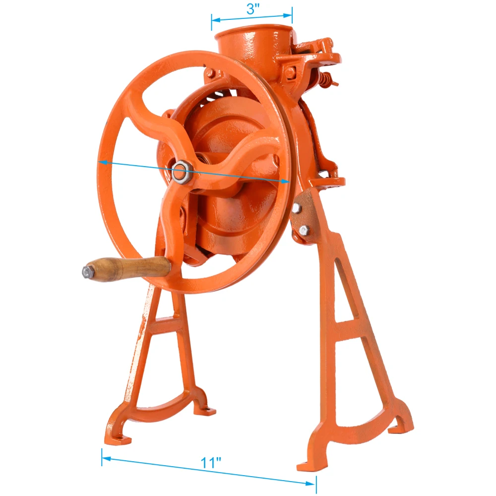 

Hand Corn Sheller Heavy Duty Shelling Machine Manual Farm Corn Thresher Corn Remover Tools Hand Sheller with Wooden Handle Cast