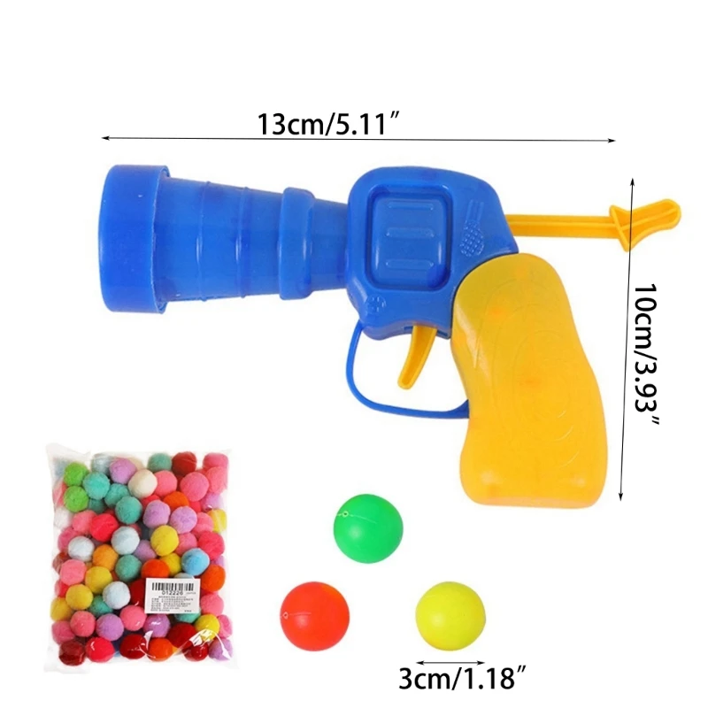100 Pcs Small Pompoms for Cat Colorful Balls Launching Machine Soft Balls Soft PomPoms Balls Set of 100 Dropship