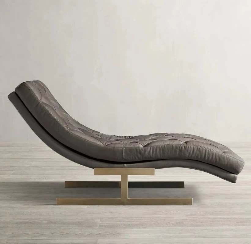 Luxury furniture Home living room Leather sofa Single recliner High-end sofa Leisure recliner
