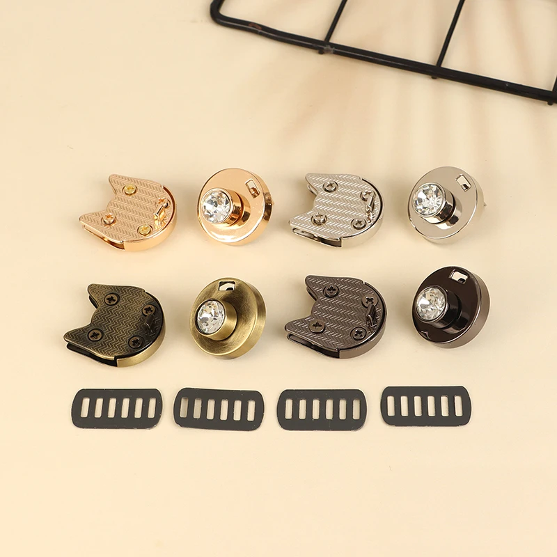 Zinc Alloy Cat Shape Turn Lock, Twist Lock Closure Clasp, DIY Leather Craft, bolsa de ombro, bolsa Hardware, 1Pc, bonito