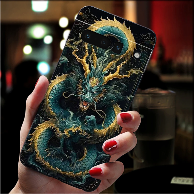 Dragon Art Phone Case For Google Pixel 10 9 Pro XL 9A 8 7 6 Pro Pixel 8A 7A 6A Pixel 8 7 6 5
