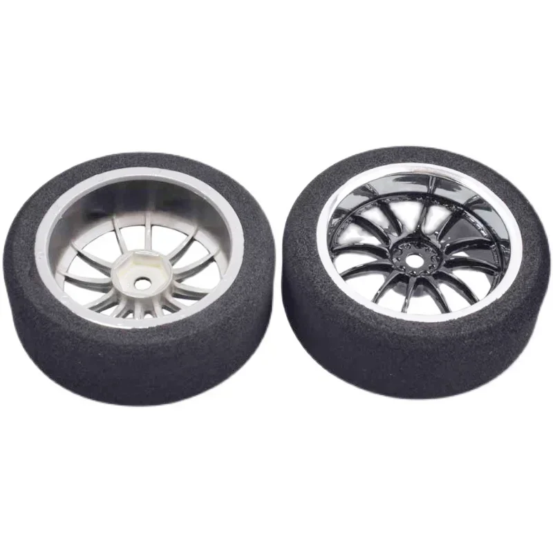 12mm Hex RC Racing Cars Accessories 4Pcs Set Racing Foam Tire Wheel Rim Set For HSP HPI 1/10 On-road RC Car