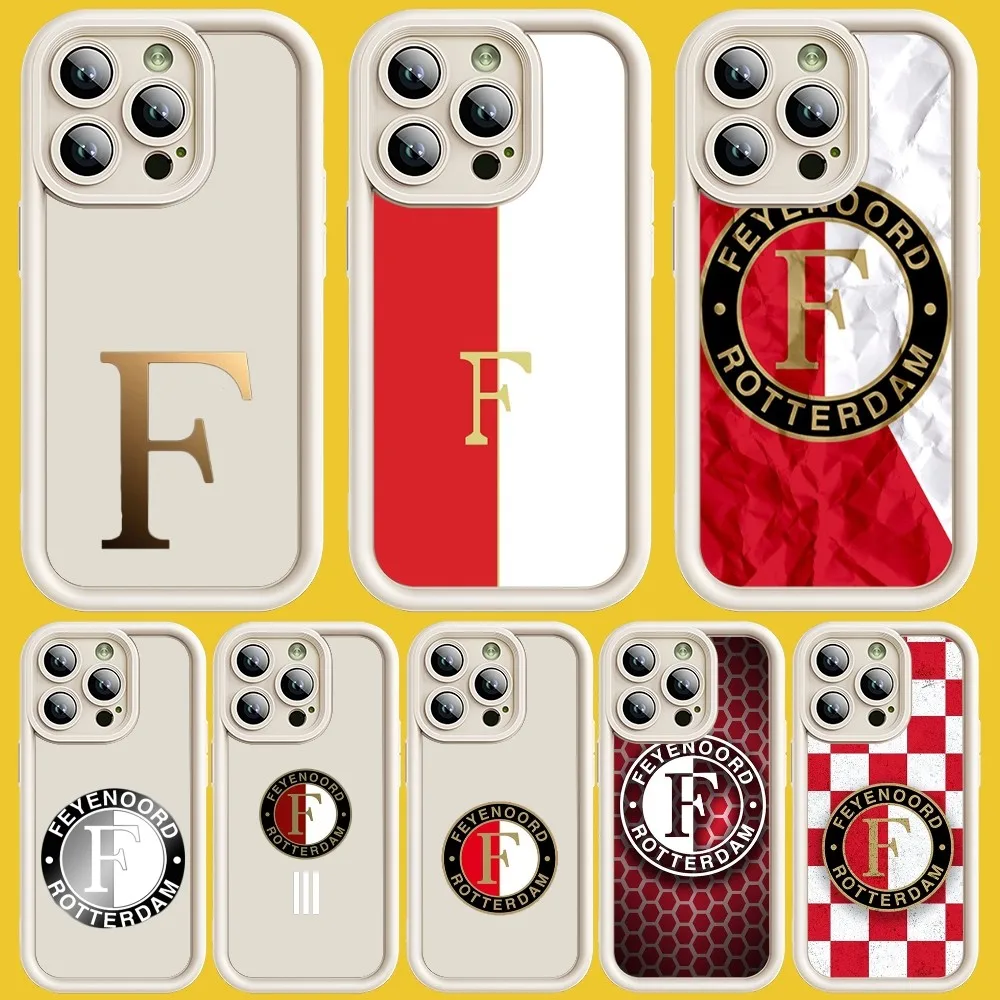 Нидерланды F-Feyenoord чехол для телефона мягкий силикон для iPhone 15 11 12 13 14 Pro Max защитная крышка объектива