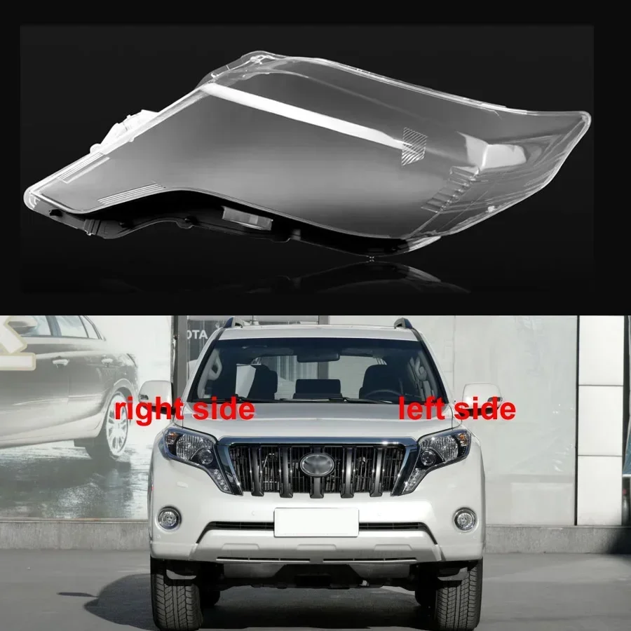 

For Toyota Prado 2014 2015 2016 Transparent Lamp Shade Headlamp Cover Headlight Shell Replace Original Lampshade Plexiglass