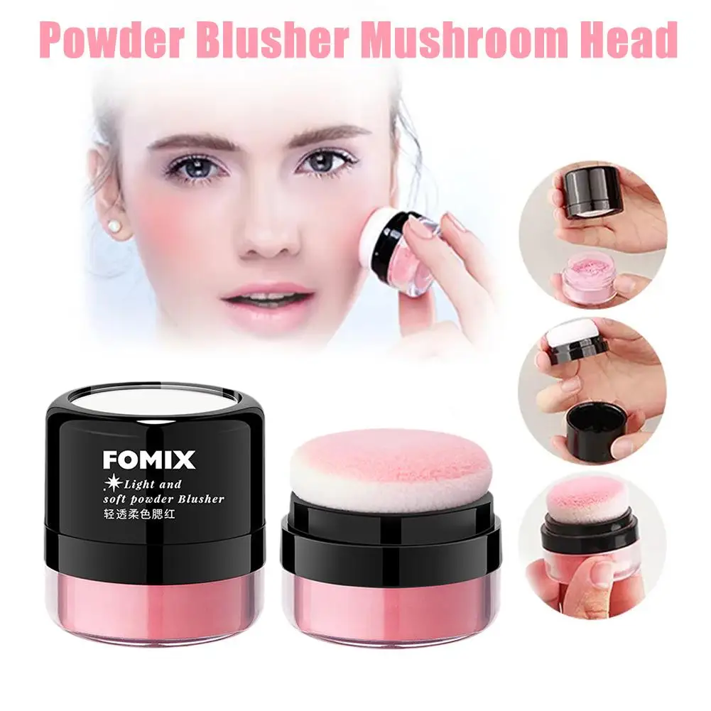 Mushroom Head Powder Blusher Air Cushion Blush High Gloss Repair Cosmetics Soft Face Blusher Nourishing Brightening Cheek Powder