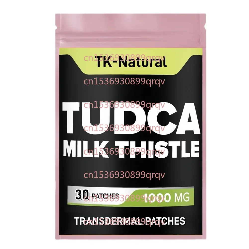30 Patches Tudca Transdermal Patches with Milk Thistle Support Immune System, Digestion Health, Body Purification & Brain Health