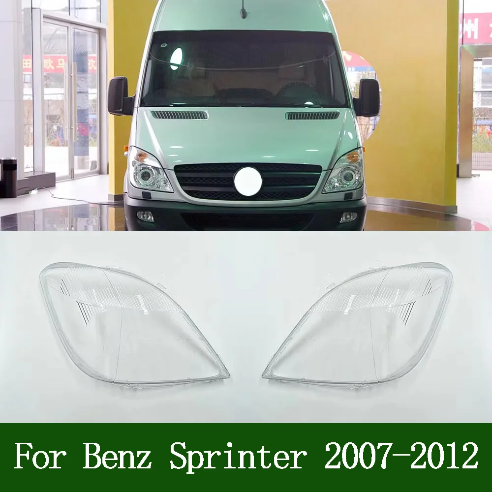 For Benz Sprinter 2007-2012 Front Headlamp Lamp Cover Headlight Shell Transparent Lens Replace The Original Lampshade Plexiglass