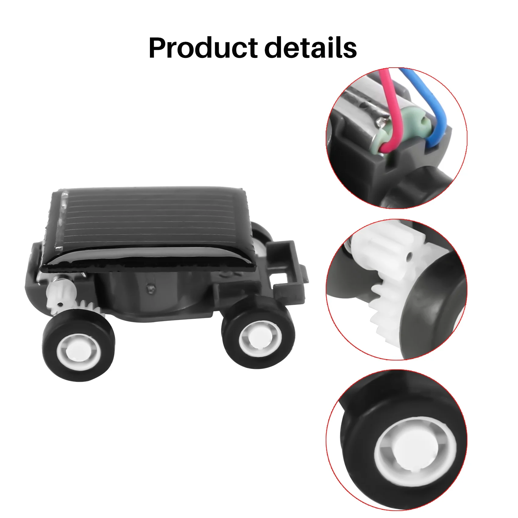 AINY-고품질 초소형 미니 자동차 태양광 자동차 레이서 교육용 장난감 어린이용 인기 태양광 자동차