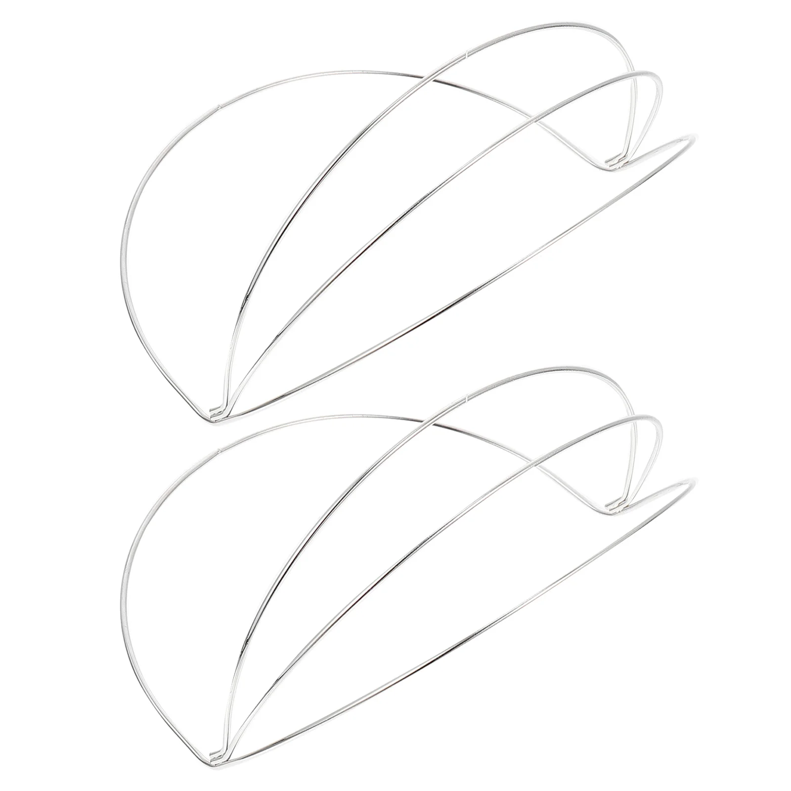 

2pcs Crown Base Headband Headdress Hair Wear DIY Frame Elastic Iron Bases White K Color Wedding Party Accessories
