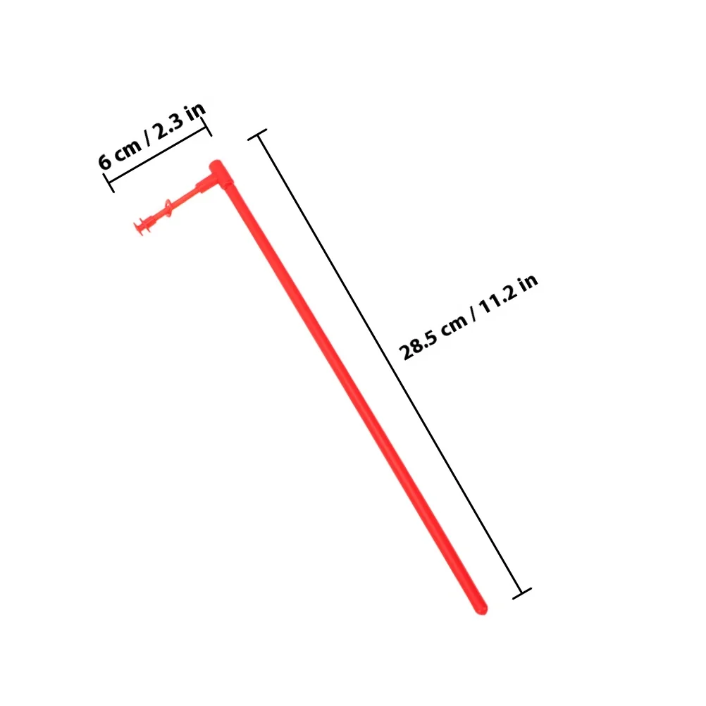 10 مجموعات من قضبان صنع طاحونة الهواء البلاستيكية القوية لتقوم بها بنفسك قضبان الدولاب لاستبدال لوازم طواحين الهواء المزخرفة للحديقة