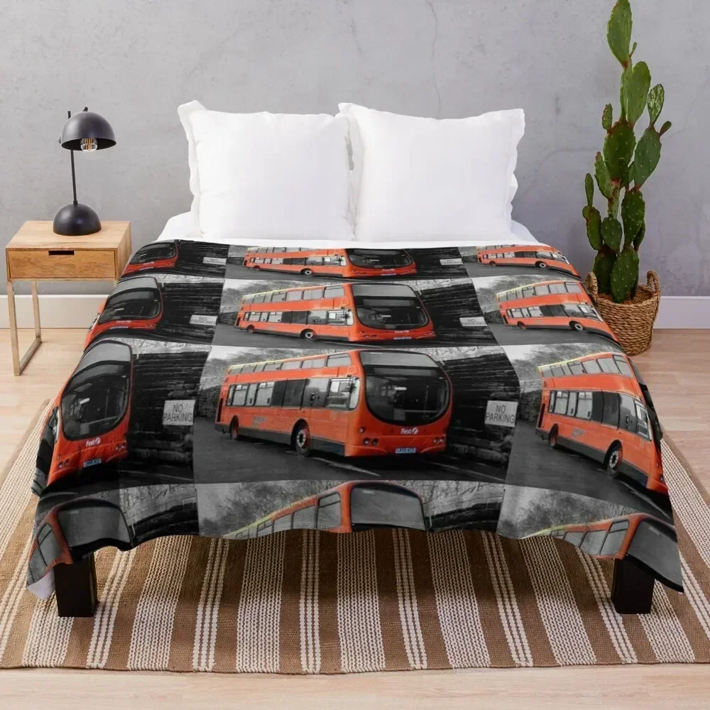 

Bus Throw Blanket Color Fast Cozy Throw Blanket