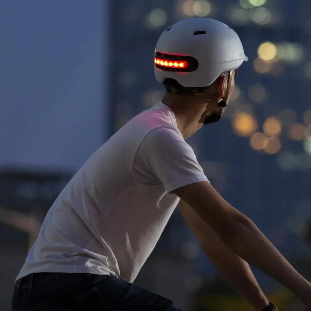 Imagem -04 - Xiaomi Ciclismo Capacete Inteligente 4u Luz Led ao ar Livre Equitação da Bicicleta de Estrada Scooter Ultraleve à Prova Impermeável Água com Segurança Boné Capacete