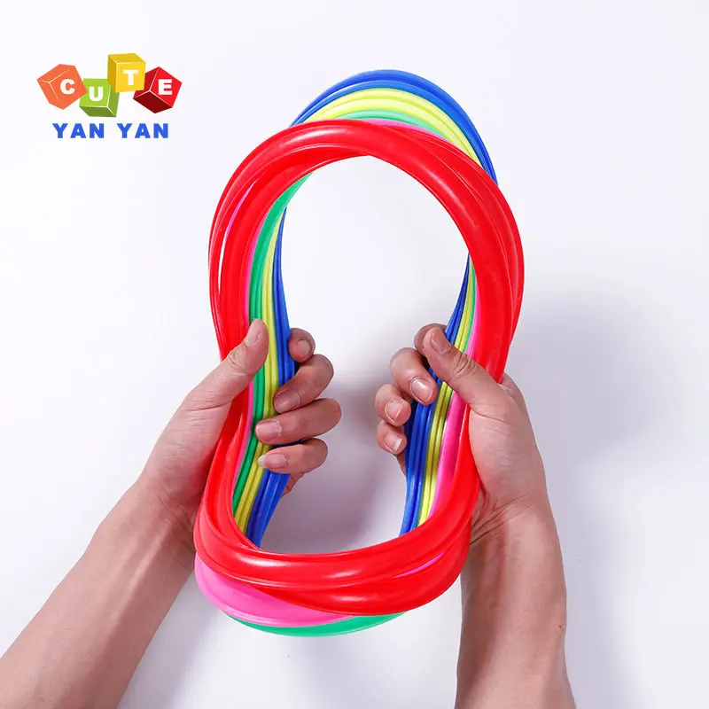 Outdoor Kids Funny Physical Training Sport Toys Lattice Jump Ring Set Game Toy for Hopscotch Jump Park Sensory Play Boys Girls