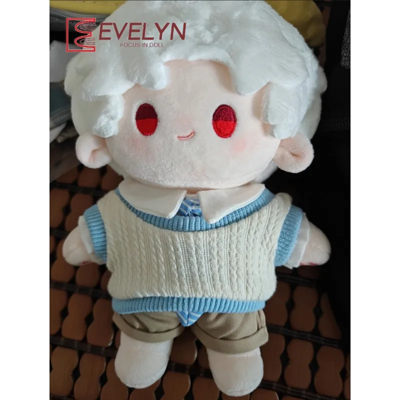 Evelyn 20CM Fashion Doll Clothes Vest Shirt Pants Tie Set Dress Up Replaceable Clothing Accessories Love and Deepspace Gift