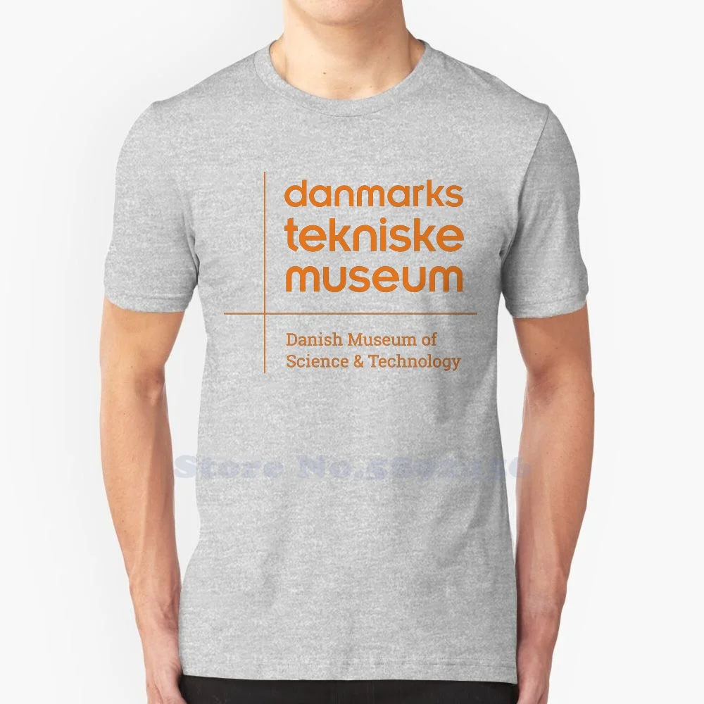 Danmarks Tekniske Museum Unisex Clothing Streetwear Printed Brand Logo 100% Cotton T Shirt Graphic Tee