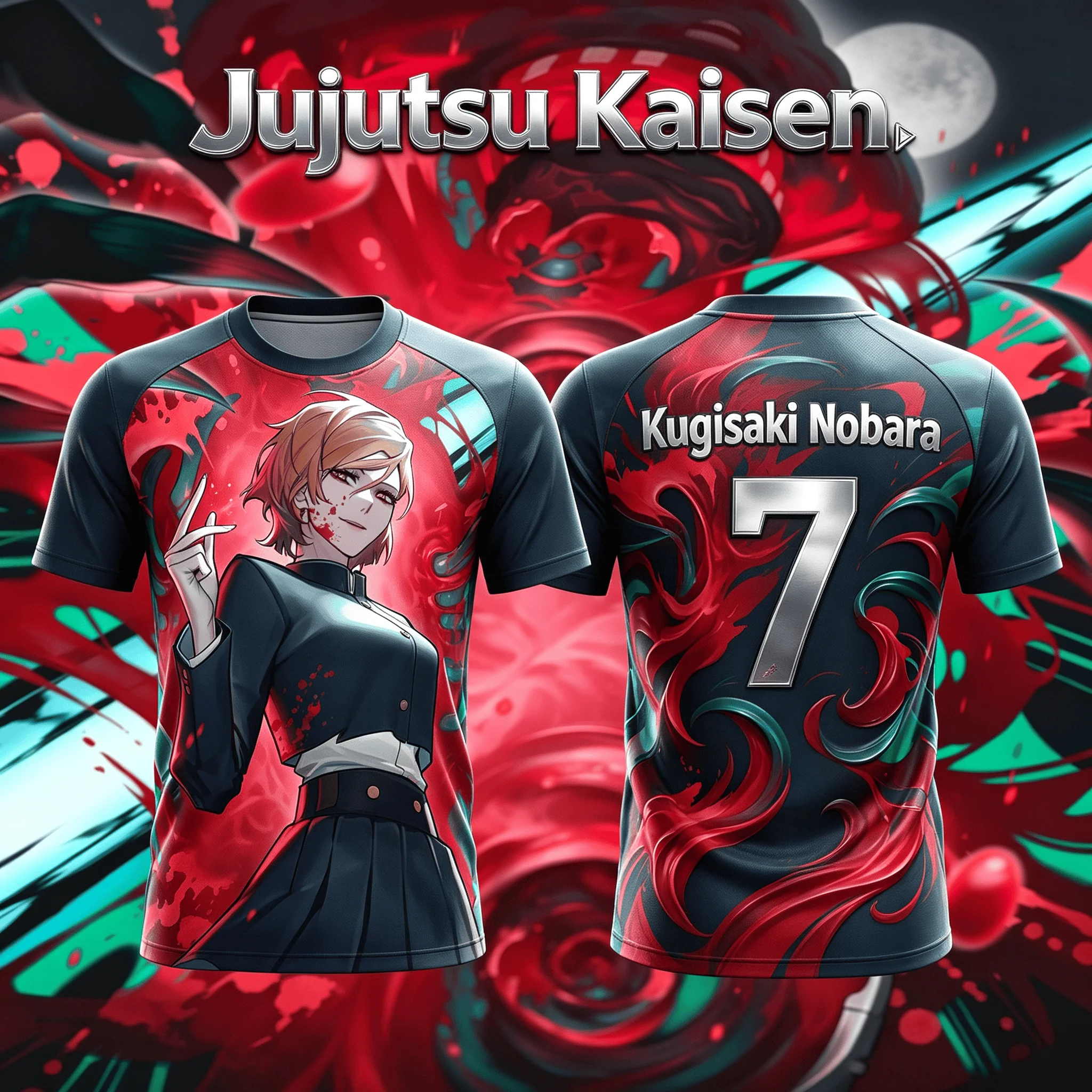 Anime Jujutsu Kaisen Nobara Kugisaki 3D Print Breathable Sports T-shirt Y2K 2026 Summer Fashion Hot Unisex Tops for Adults Kids