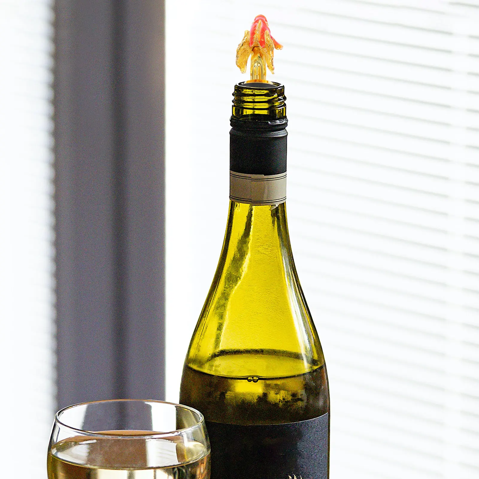 Liquor Pourer Zinc Alloy Wine Stopper Bottle Spout for Fast Easy Decanting – Bartender Tool
