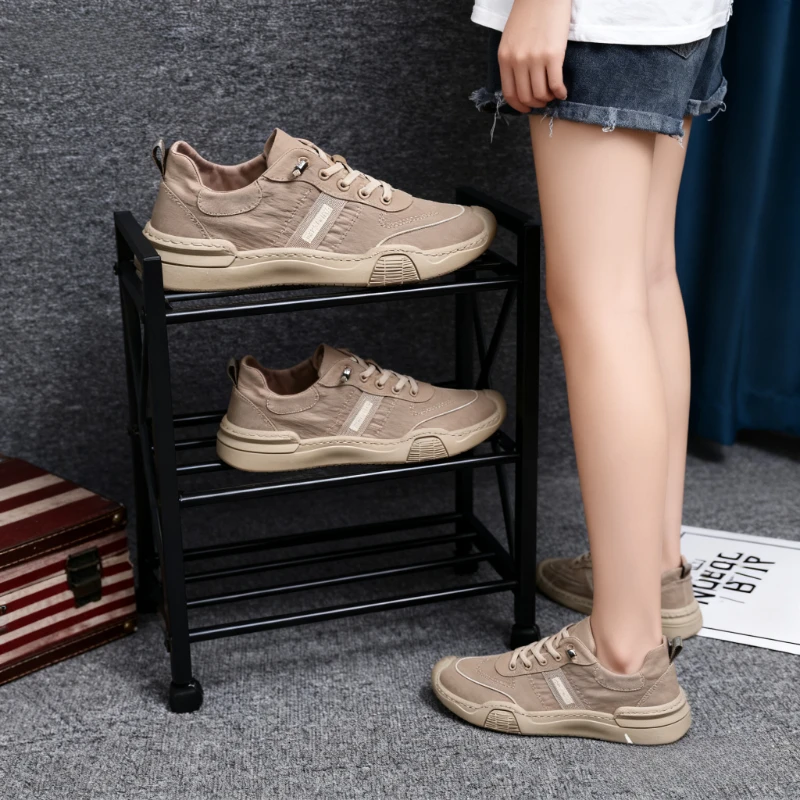 

Men's Summer Breathable Canvas Shoes 2024 New Men's Cloth Korean Fashion Casual Board Shoes Fashion Shoes Sneakers