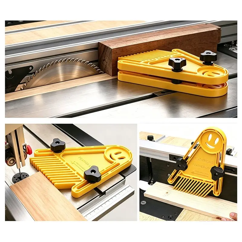 [B17B!】 Featherboard Set Push Block,For Table Saws For Woodworking Engraving Machines, Double Featherboards For Workbenches