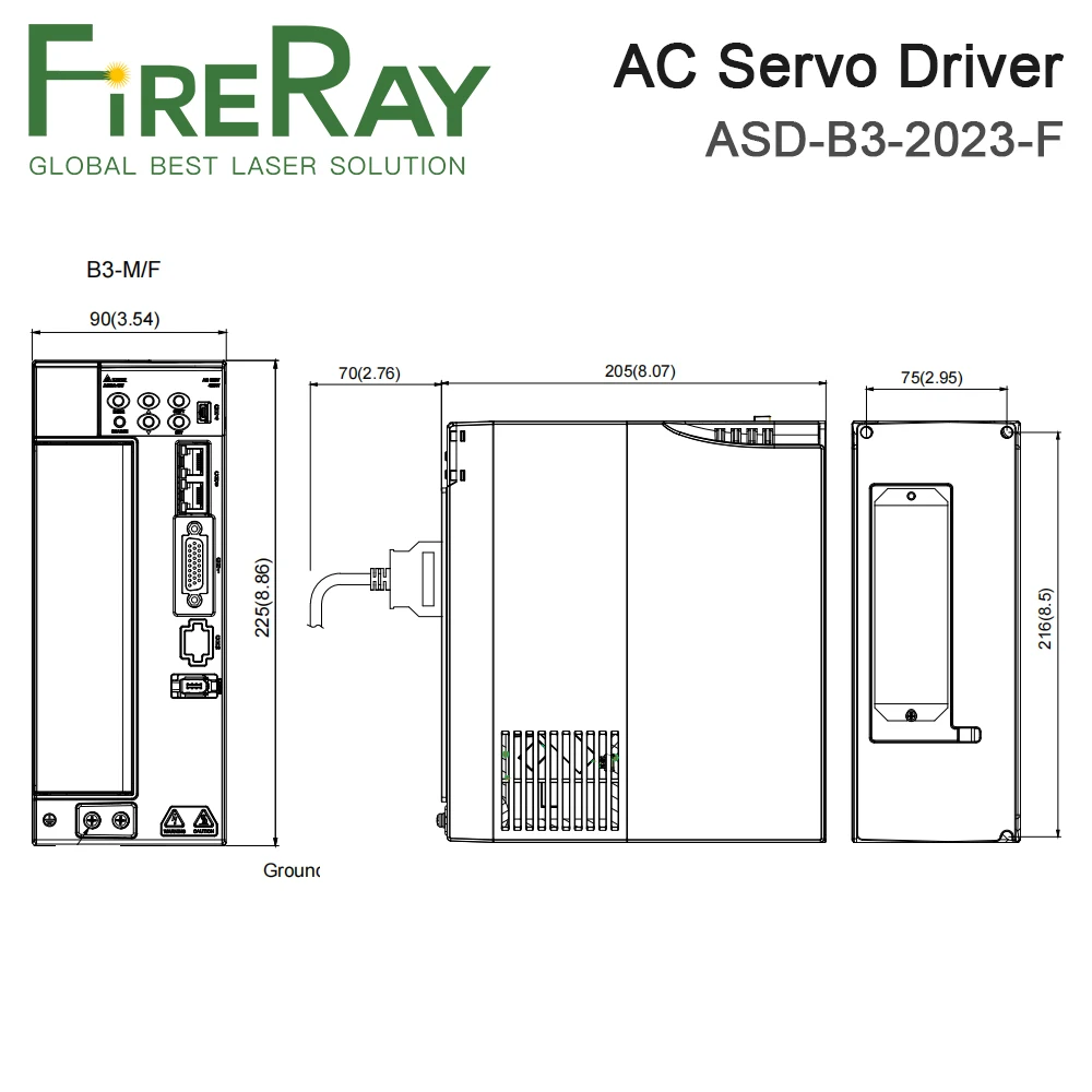 FireRay AC Servo Driver ASD-B3-2023-F