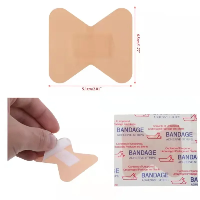 

100pcs/lot Breathable Band Aid Waterproof Bandage First Aid Wound Dressing Medical Tape Wound Plaster Emergency Kits Bandaids