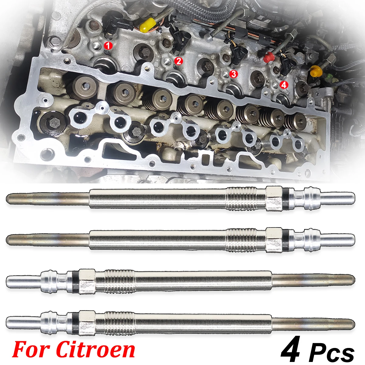 

Накаливательные свечи с никелевым покрытием 5V для дизельных отопителей 5960E6 5960K6 для Citroen Berlingo Multispace B9 C-Elysee DD C3 Picasso SH C4 Cactus
