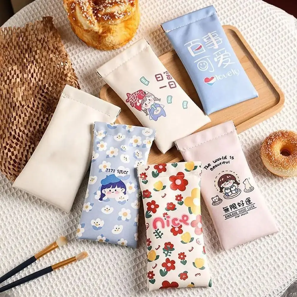 

Cute PU Leather Glasses Bag Portable Storege Case Glasses Box Cartoon Printed Reading Glasses Pouch