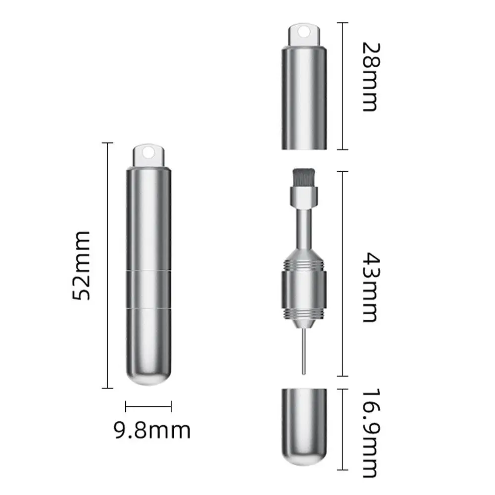 High Quality 2 in 1 SIM Card Tray Removal Tool Mini Portable Keychain Eject Pins Aluminum Alloy EDC Reset Needle Mobile Phone - view 3