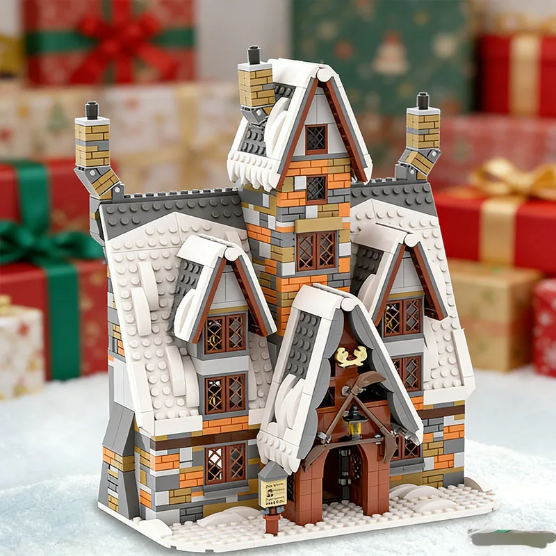 

MOC City Center Commercial Street Modular Building 1176PCS Small Particle Building Blocks Assembly Toy Gift Street Scene Collect