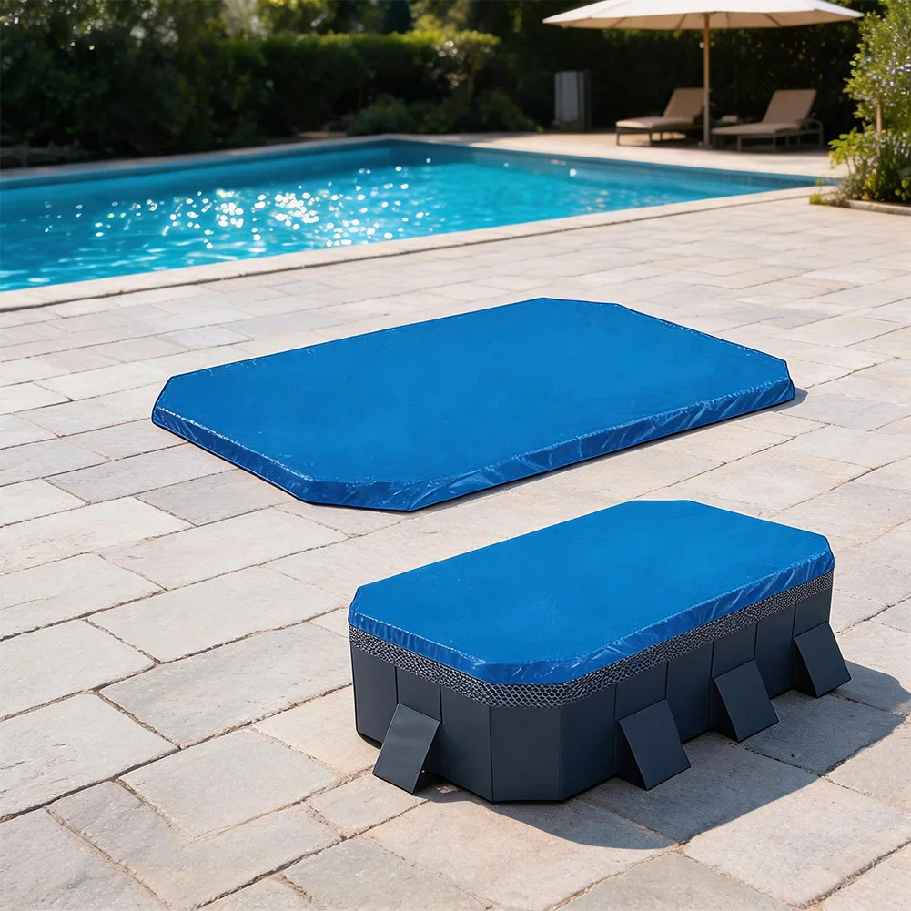 for pe Inflatable Pool Cover Supporting For and Clean Pool Maintenance for Rectangular Inflatable Models  for