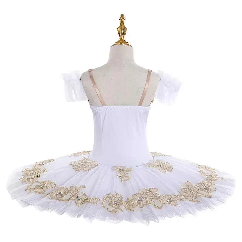ใหม่สีขาวบัลเล่ต์ Tutu กระโปรงเด็ก White Swan Lake Dance เครื่องแต่งกายความงามเต้นรําเสื้อผ้า
