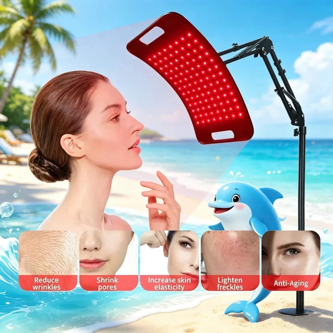 

Luxe Futuristic Red Light Lamp for Body Infrared Light Panel with Stand 660nm Red Light &850nm Near Infrared Light Device