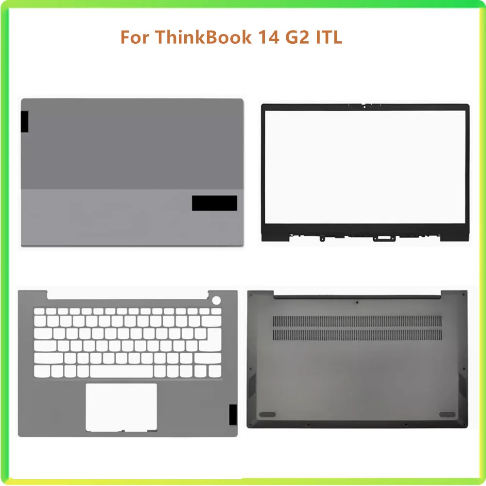 

New Laptop LCD Back Screen Lid Cap Cover Case Bezel Front Frame Top Case Bottom Cover Case For Lenovo ThinkBook 14 G2 ITL Shell